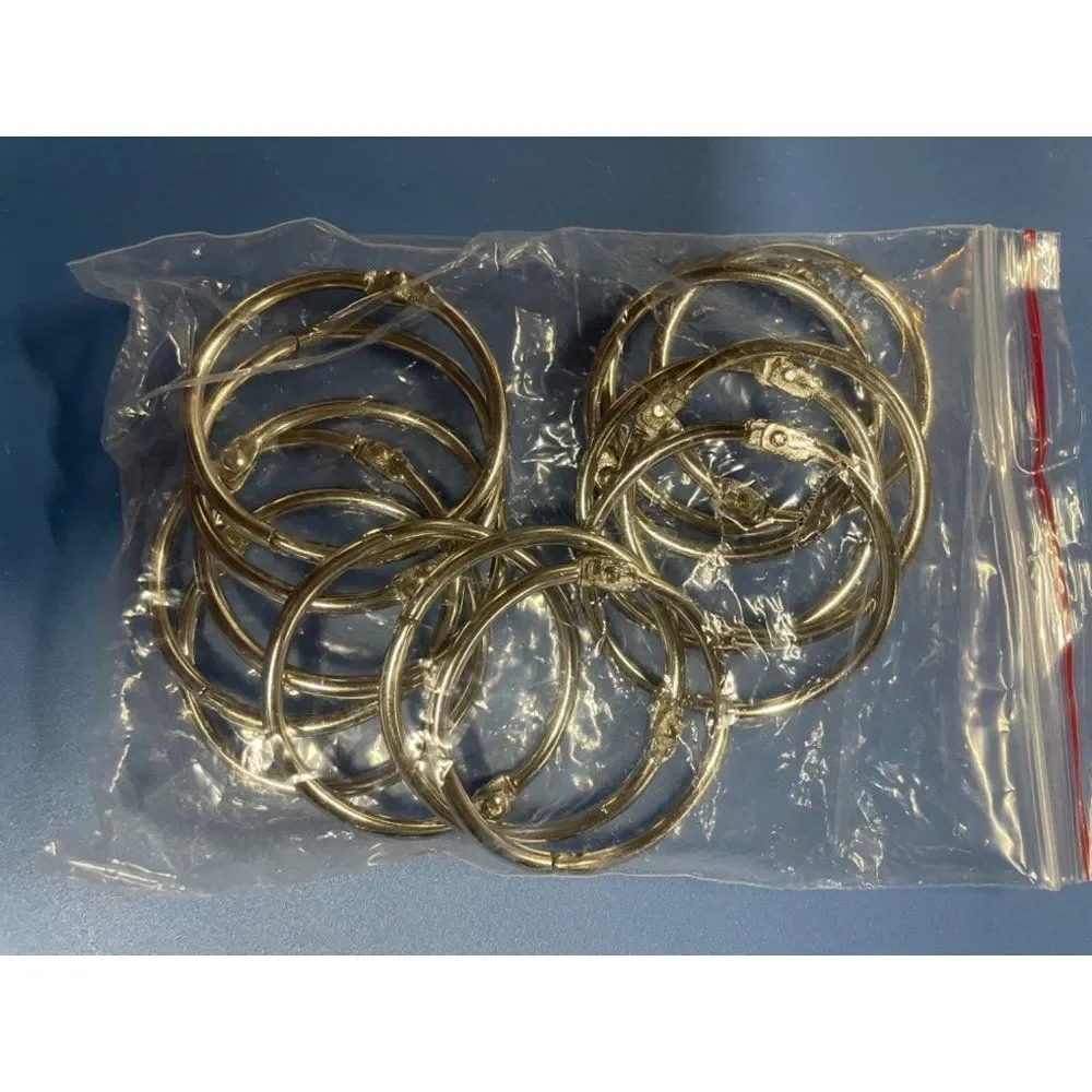 Curtain rings 2 packs of shower curtain, key ring, binder, etc. NEW